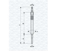 MAGNETI MARELLI Glühkerze 62900051304