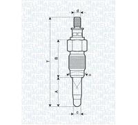 MAGNETI MARELLI GLÜHKERZE passend für AUDI 100 80 90 A4 FORD TRANSIT MITSUBISHI