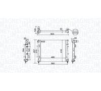 Magneti Marelli Kühler Motorkühlung 350213151100