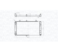 MAGNETI MARELLI Kühler, Motorkühlung für LADA 350213181400