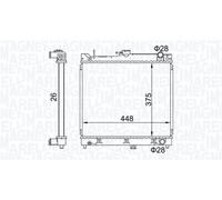 MAGNETI MARELLI 350213192700 Kühler, Motorkühlung