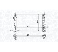 MAGNETI MARELLI Kühler, Motorkühlung für ALFAROME/FIAT/LANCI 350213129700