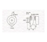 Magneti Marelli Lichtmaschine Generator 120a Passend Für Citroën Jumper Fiat Generator: Acauto: Accba1643 Alanko: 10443661 Ap Xenergy: Xal24915ad A