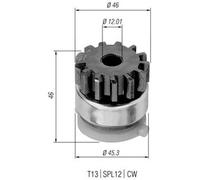 MAGNETI MARELLI Ritzel- Starter 8001063321943