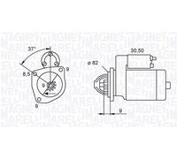 MAGNETI MARELLI Starter 12V für ALFA ROMEO FIAT OPEL 063721045010