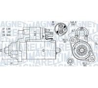 Anlasser 063721393010 MAGNETI MARELLI für SEAT SKODA VW