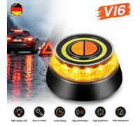 Magnetische LED-Warnleuchte V16, Notfall-Blitzdreieck für Auto und Motorrad NEU