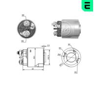 ERA Magnetschalter, Starter 12V für RENAULT Twingo I Modus / Grand Thalia Clio III NISSAN Kubistar II Kangoo
