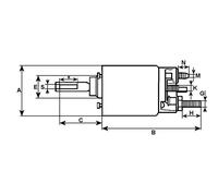 Magnetschalter, Starter HC-CARGO F 032 332 069