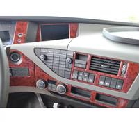 Mahagoni Rand Innen Armaturenbrett Set für Volvo FH4 2017-2019 Sticker 11 Teile