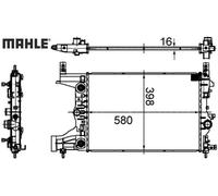 Wasserkühler Kühlrippen gelötet CR 2122 000S MAHLE für OPEL CHEVROLET