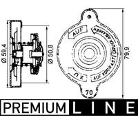 Mahle | Verschlussdeckel, Kühler | CRB 15 000P