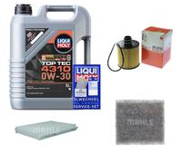 MAHLE Inspektionspaket 5L Liqui Moly Top Tec 4310 0W-30 für Jeep Compass MP