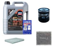 MAHLE Inspektionspaket 5L Liqui Moly Top Tec 4310 0W-30 für Jeep Compass MX 1.4