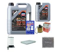 MAHLE Inspektionspaket 6L Liqui Moly Top Tec 4310 0W-30 für Jeep Compass MP