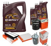 MAHLE Inspektionspaket 8L MANNOL 5W-30 Energy für KIA Carnival/Grand 2.9 CRDi