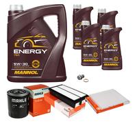 MAHLE Inspektionspaket 9L MANNOL 5W-30 Energy für KIA Carnival/Grand 2.9 CRDi