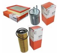 MAHLE / KNECHT Kraftstofffilter KL 446 Luftfilter LX 2048 Ölfilter OX 133D