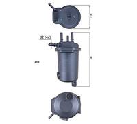 Mahle Kraftstofffilter [Hersteller-Nr. KL632D] für Renault, Nissan, Suzuki
