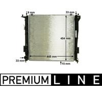 Wasserkühler Kühlrippen gelötet CR 1320 000P MAHLE für KIA HYUNDAI