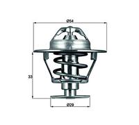 MAHLE Kühlmittel Thermostat Für MITSUBISHI L 200 Pajero I 84-07 MD997605