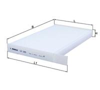 Mahle LA1205 Filter, Innenraumluft