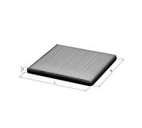 Mahle LA143 Filter, Innenraumluft