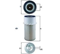 MAHLE LX 16 Luftfilter Filtereinsatz u.a. passend für LAND ROVER DEFENDER Station Wagon (L316)