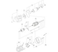 MAHLE MS 274 Motor Starter/Anlasser LKW 12V 2,7kW 9-Zähnezahl im Uhrzeigersinn 11130548 130800090017 30800090017