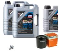 MAHLE Ölfilter LIQUI MOLY Top Tec 4600 5W-30 11 L für Saab 9-5 2.0 T BioPower