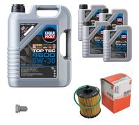 MAHLE Ölfilter LIQUI MOLY Top Tec 4600 5W-30 9 L für Saab 9-3 1.8 T BioPower