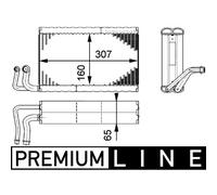 MAHLE Verdampfer, Klimaanlage BEHR HELLA SERVICE *** PREMIUM LINE für BMW (BRILLIANCE) 9238655 64119238655 64116946043 AE 68 000P