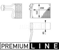 MAHLE AE66000P Verdampfer für Klimaanlage Klimaverdampfer Verdampfer