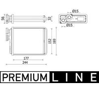 MAHLE Wärmetauscher, Innenraumheizung u.a. für CITROËN, DS