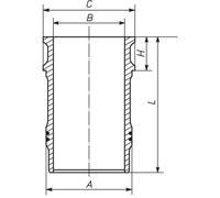 MAHLE Zylinderlaufbuchse Universal 154mm für MERCEDES-BENZ 001 LW 00138 000