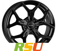 MAK Epica Gloss Black Alufelge 17 Zoll ET32 4x108 ML65,1