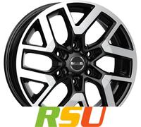 MAK Gravel black mirror 6.5x16" ET50 LK6 120 ML 74.5 Alufelgen 16 Zoll