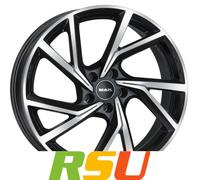 ALUFELGEN MAK, KASSEL, 7,5X18 ET39 5X100 57,1, BLACK MIRROR