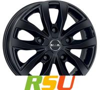 MAK Load 5 gloss black 6.5x15" ET58 LK5 160 ML 65.1 Alufelgen 15 Zoll