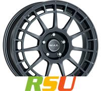 MAK NTT gloss gun metallic 7.5x18" ET36 LK4 100 ML 56.6 Alufelgen 18 Zoll