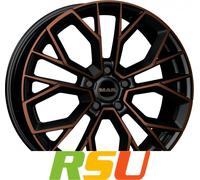 MAK Stilo black & bronze 7.5x18" ET45 LK5 114.3 ML 76 Alufelgen 18 Zoll