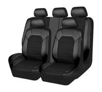 MaKeMoney 9 Stück Auto Sitzbezüge FüR Opel Mokka B/GS Line+/ Ultimate 2021 2022 2023 2024, Leder Sitzschoner Schonbezug Wasserdichter Sitzbezug-Sets Zubehör, C/Black