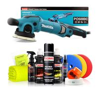 Makita Profi Poliermaschine PO5000C Set inkl. Sonax Politurset Polierpads 12-tlg