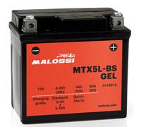Malossi Batterie YTX5L-BS MTX5L-BS Für HM CRE SIX BAIA DERAPAGE 50 2T 2005 2006