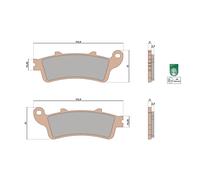 Malossi Bremsbeläge MHR SYNT Für Honda 125 FES Pantheon 2T 2001-2