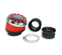 MALOSSI Luftfilter ROT E13 Mit ø 42/50/60 25° schräg Für Vergaser PHBH - Mikuni - Keihin