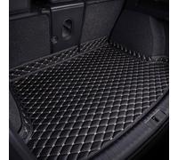 MALVCD Auto Leder Kofferraummatte für Xpeng G6 2023-2024, Cargo Teppich Kratzfest rutschfest Auto Kofferraumwanne Kofferraum Schutzmatten Innere Zubehör,C/Black-beige