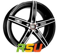 MAM OX-18 black front polish 8.5x19" ET30 LK5 112 ML 66.6 Alufelgen 19 Zoll