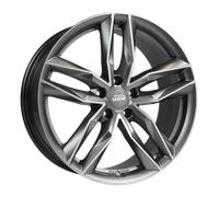 18 Zoll MAM RS3 5x114,3 ET45 Alufelgen MATT PALLADIUM FRONT POLISH