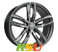 18 Zoll MAM RS3 5x114,3 ET45 Alufelgen MATT PALLADIUM FRONT POLISH